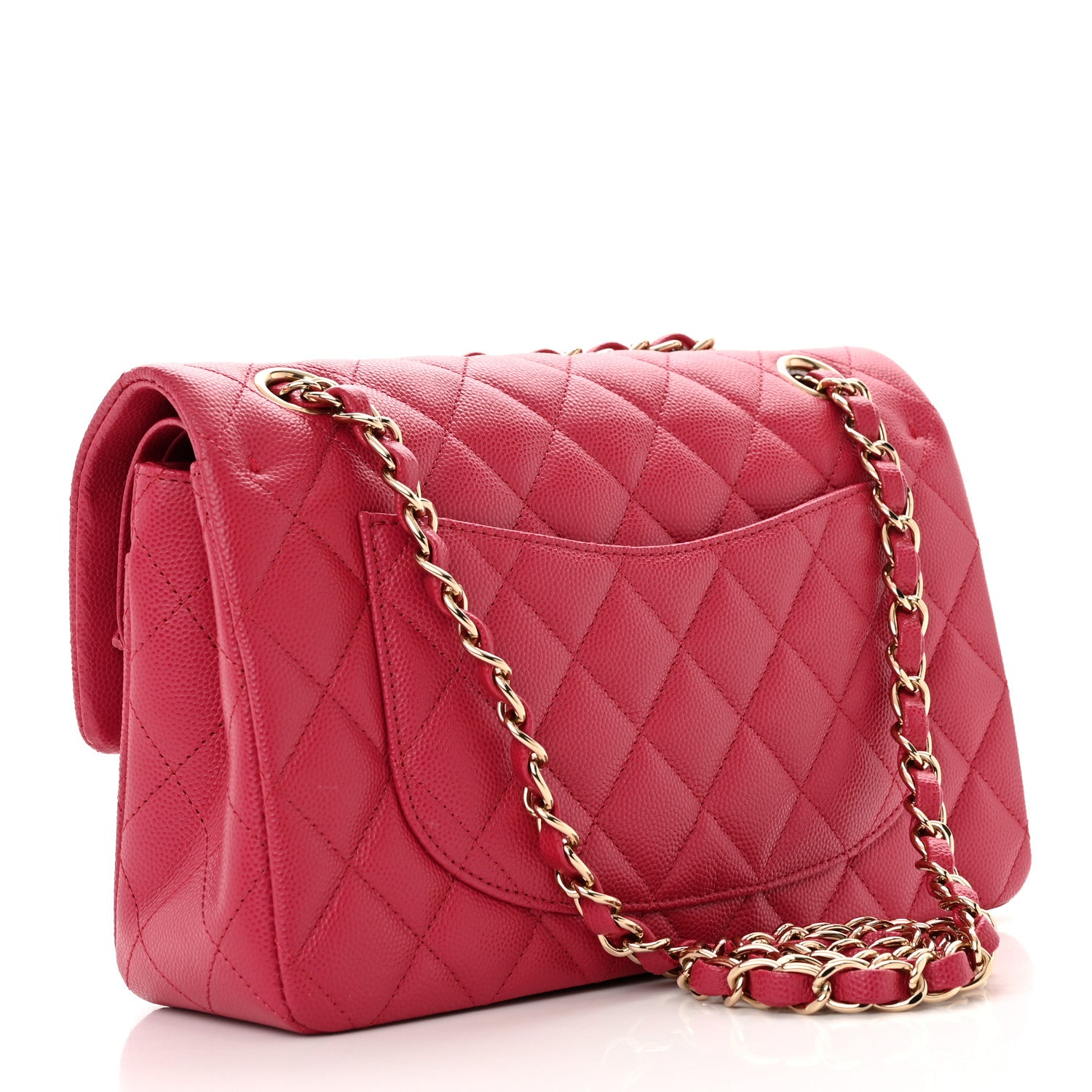 Chanel Caviar Quilted Small Double Flap Fuchsia 3 of 12
