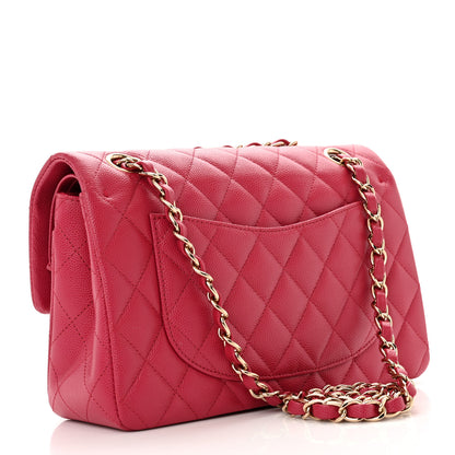 Chanel Caviar Quilted Small Double Flap Fuchsia 3 of 12