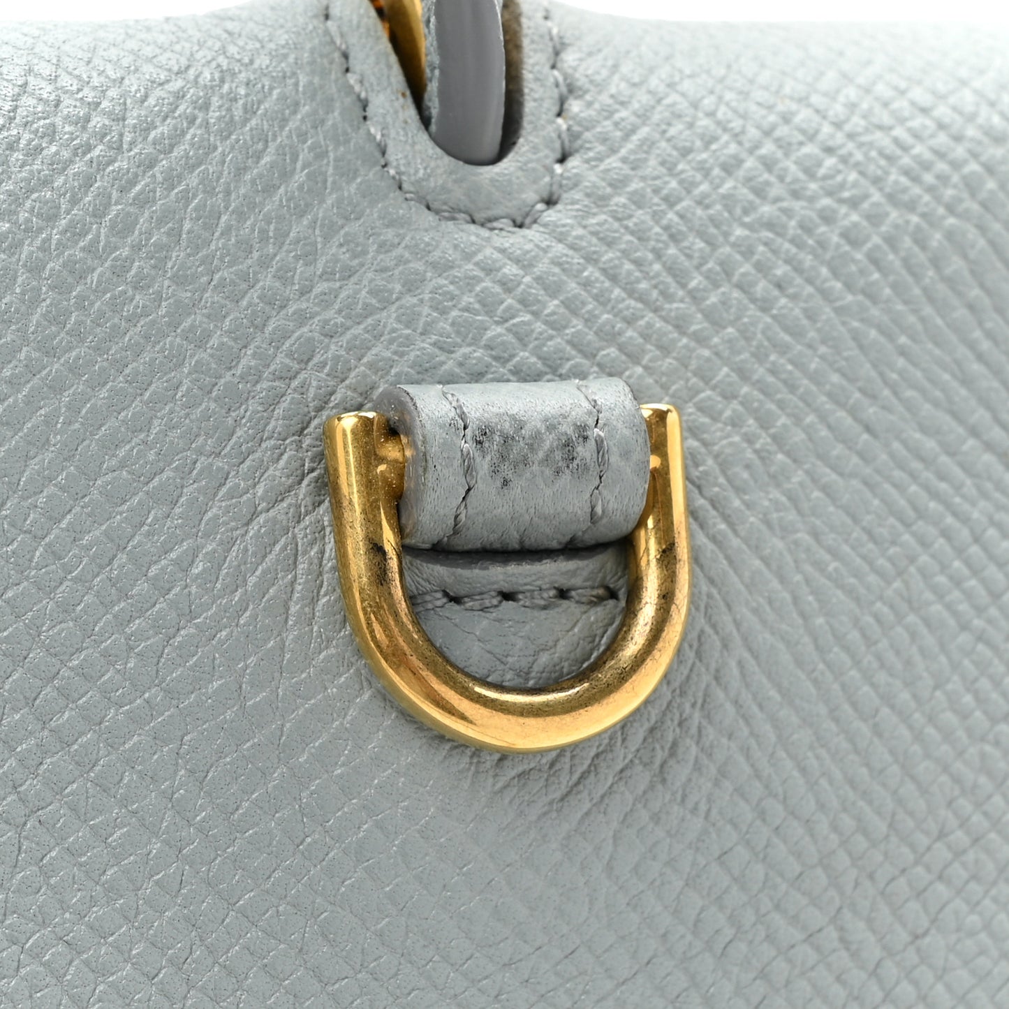 Grained Calfskin Mini Belt Bag Cloud