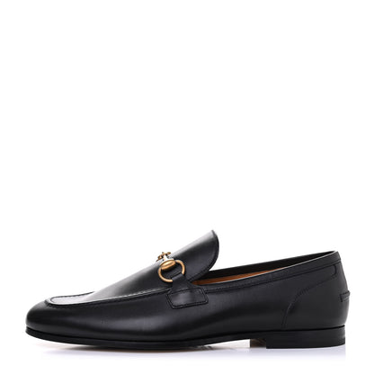 Gucci Calfskin Horsebit Mens Jordaan Loafers 6.5 Black 1 of 4