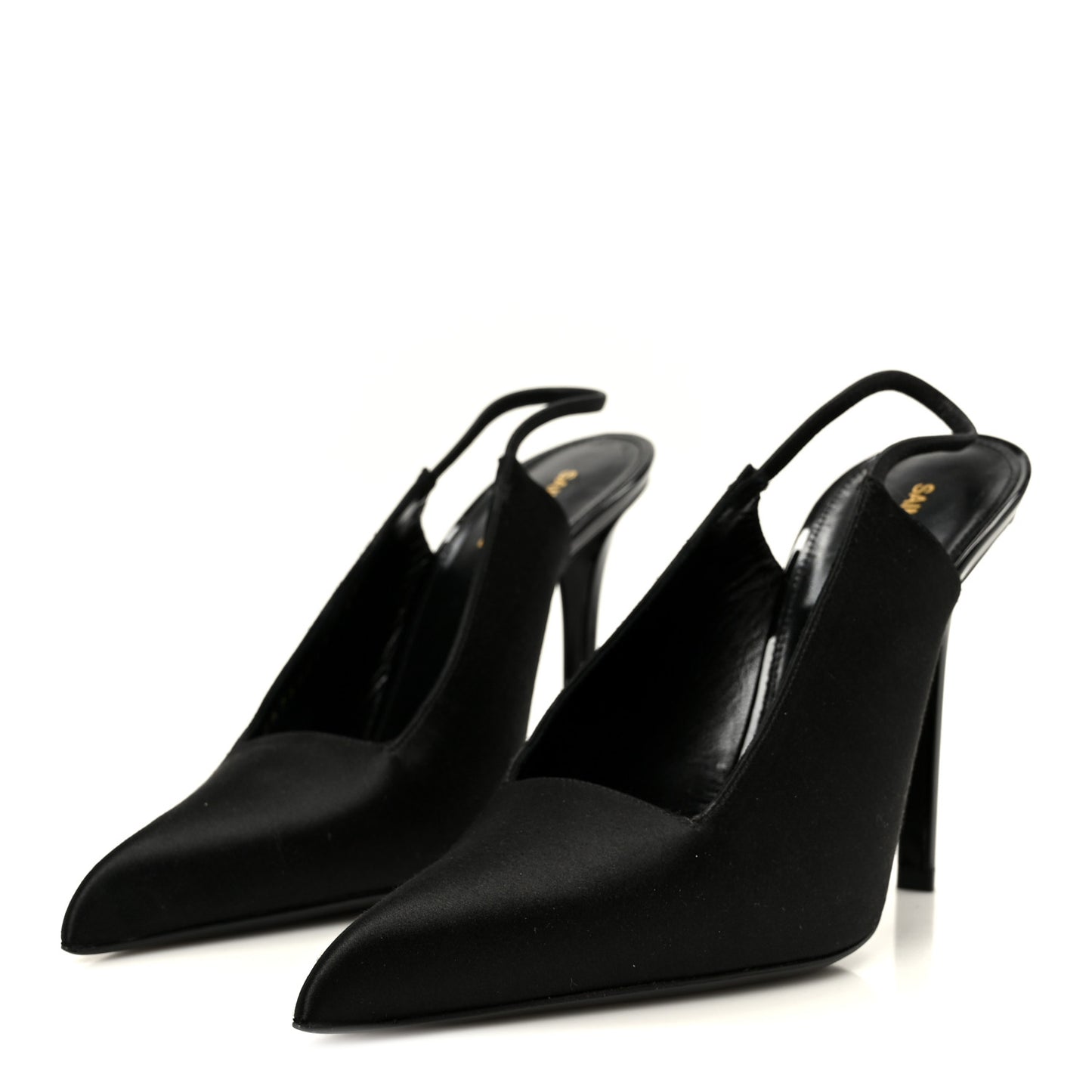 Raso Regale Raven 110 Slingback Pumps 37 Black