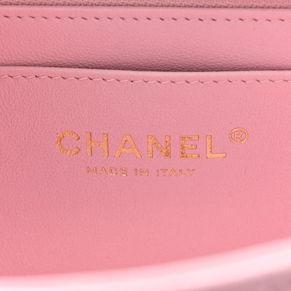 Chanel Lambskin Quilted Mini Top Handle Rectangular Flap Light Pink 6 of 11