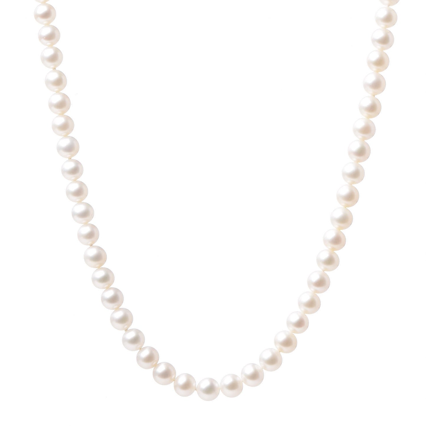 Sterling Silver Freshwater Pearl 6-7mm Ziegfeld Necklace