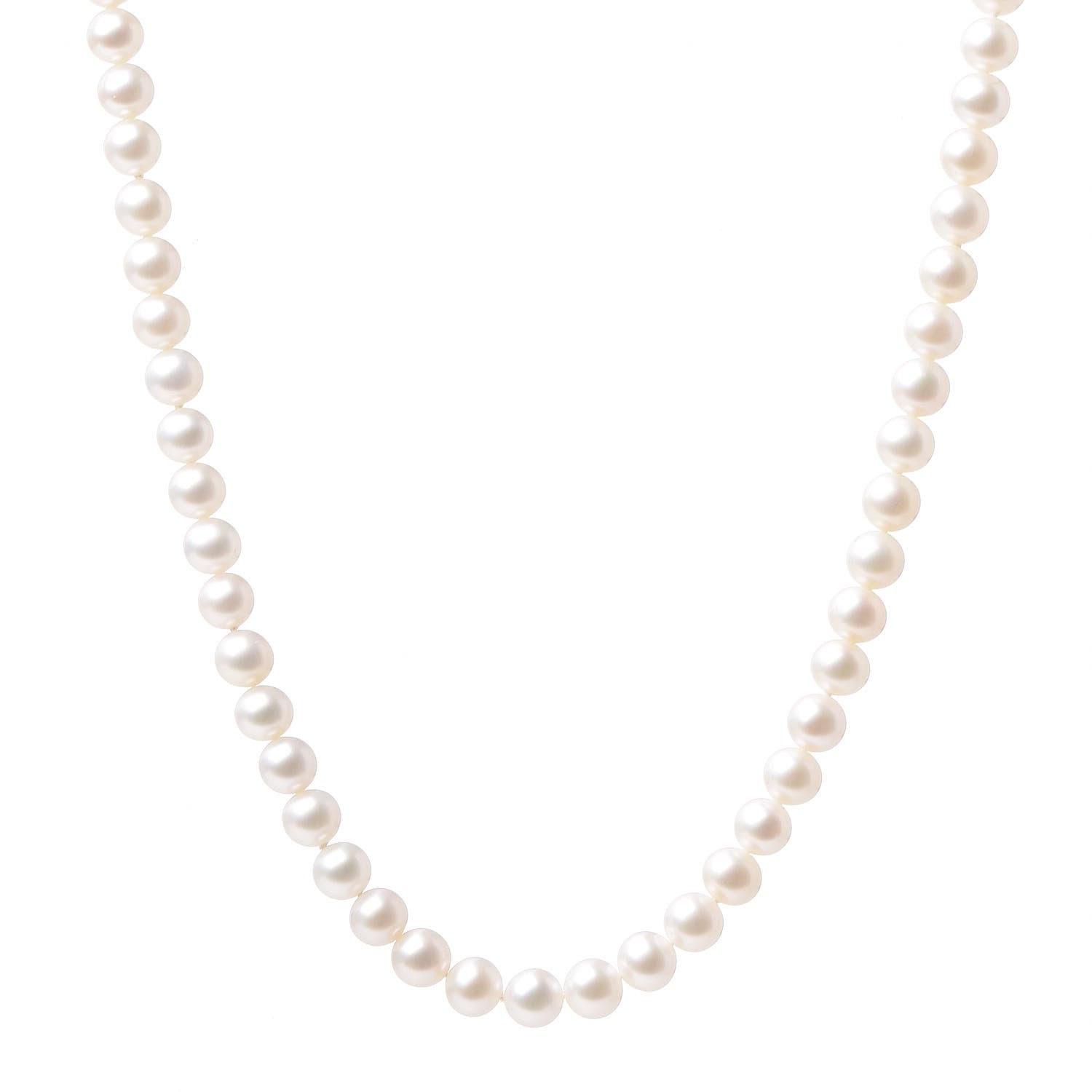 Tiffany Sterling Silver Freshwater Pearl 6-7mm Ziegfeld Necklace 1 of 8