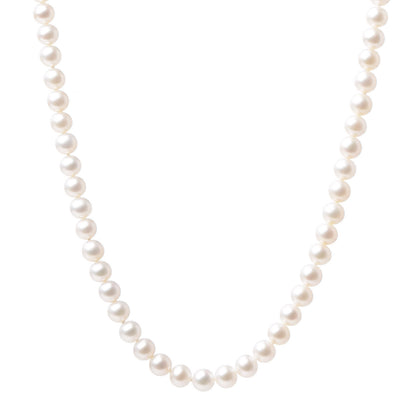 Tiffany Sterling Silver Freshwater Pearl 6-7mm Ziegfeld Necklace 1 of 8