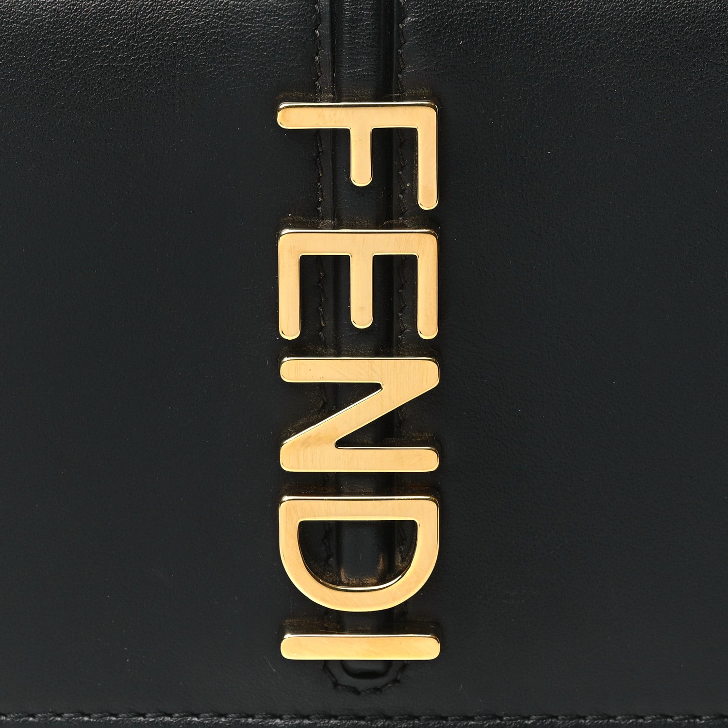 Fendi Vitello Grace Matte Fendigraphy Wallet On Chain Black 8 of 10