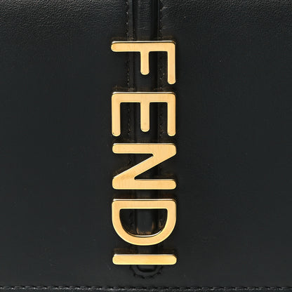 Fendi Vitello Grace Matte Fendigraphy Wallet On Chain Black 8 of 10