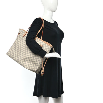 Louis Vuitton Damier Azur Neo Neverfull GM Rose Ballerine 3 of 9