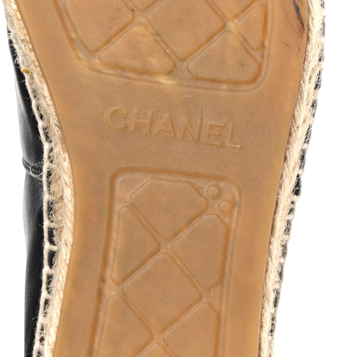 Lambskin CC Espadrilles 37 Black
