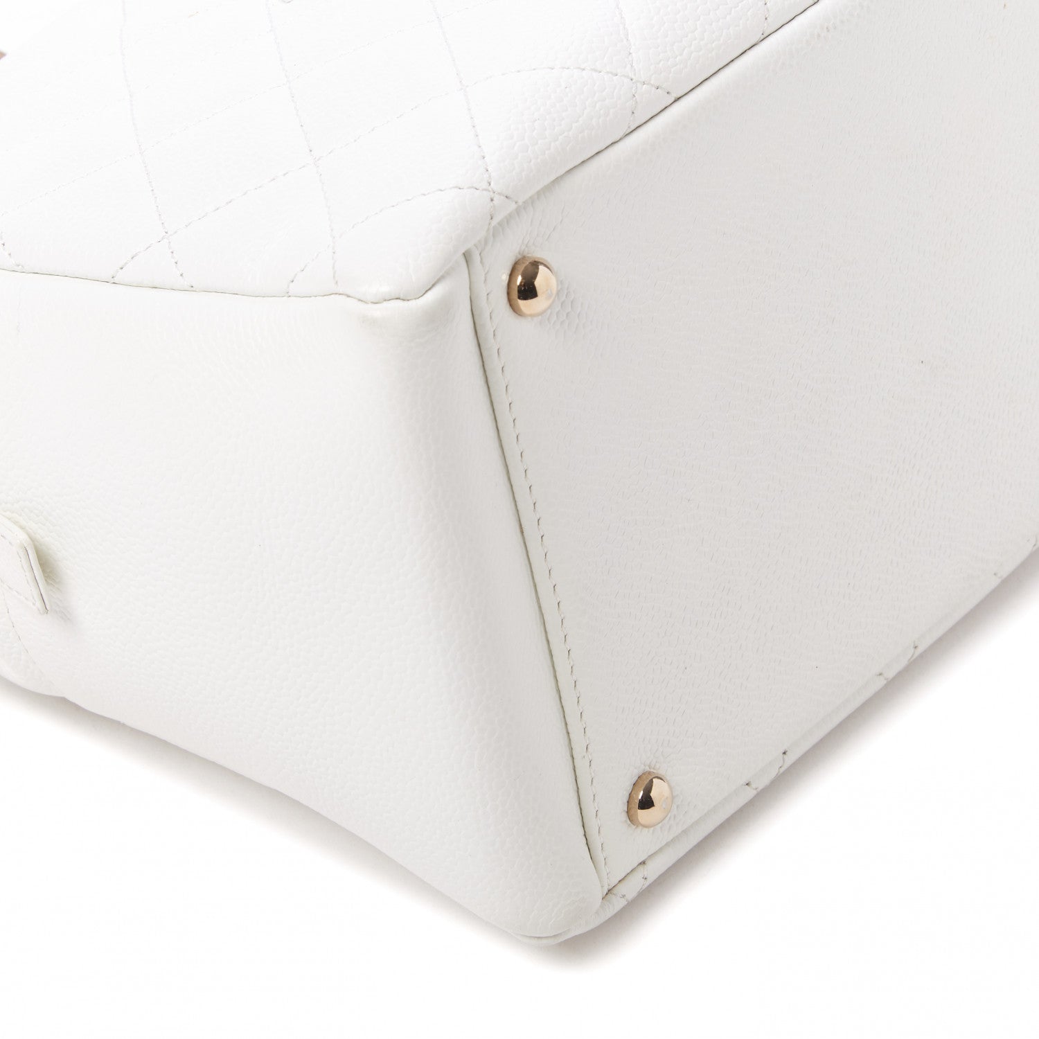 Chanel Caviar Quilted Petit Timeless Tote PTT White 5 of 9