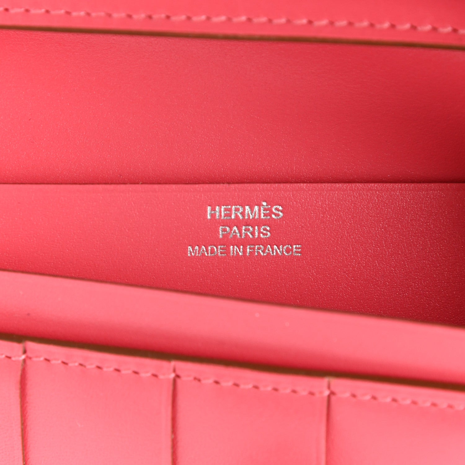 Hermes Swift Bearn Gusset Wallet Rose Lipstick 7 of 9