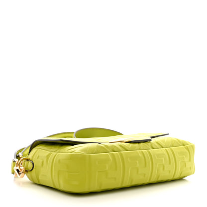 Fendi Nappa FF 1974 Embossed Baguette Wasabi 4 of 10