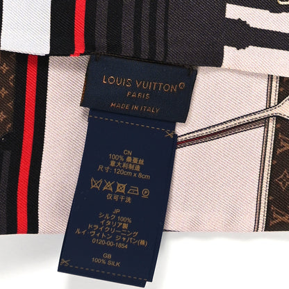 Louis Vuitton Silk Monogram Skyline Bandeau Marron 3 of 3