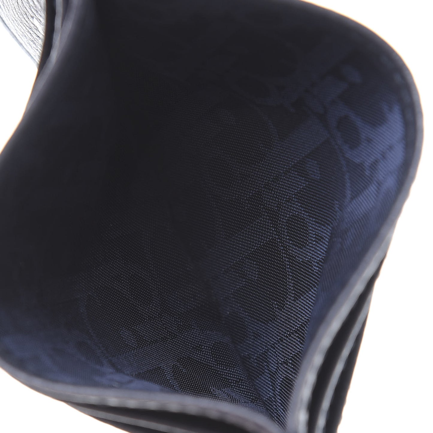 X AIR JORDAN Grained Calfskin Card Holder Bleu