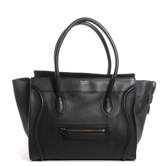 Celine Smooth Calfskin Shoulder Luggage Black 1 of 7