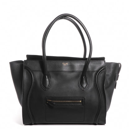 Celine Smooth Calfskin Shoulder Luggage Black 1 of 7