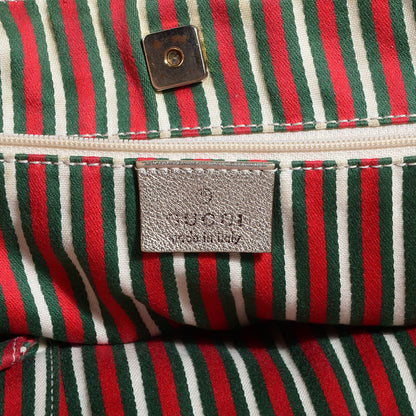 Gucci Monogram Abbey Tote Silver 7 of 8