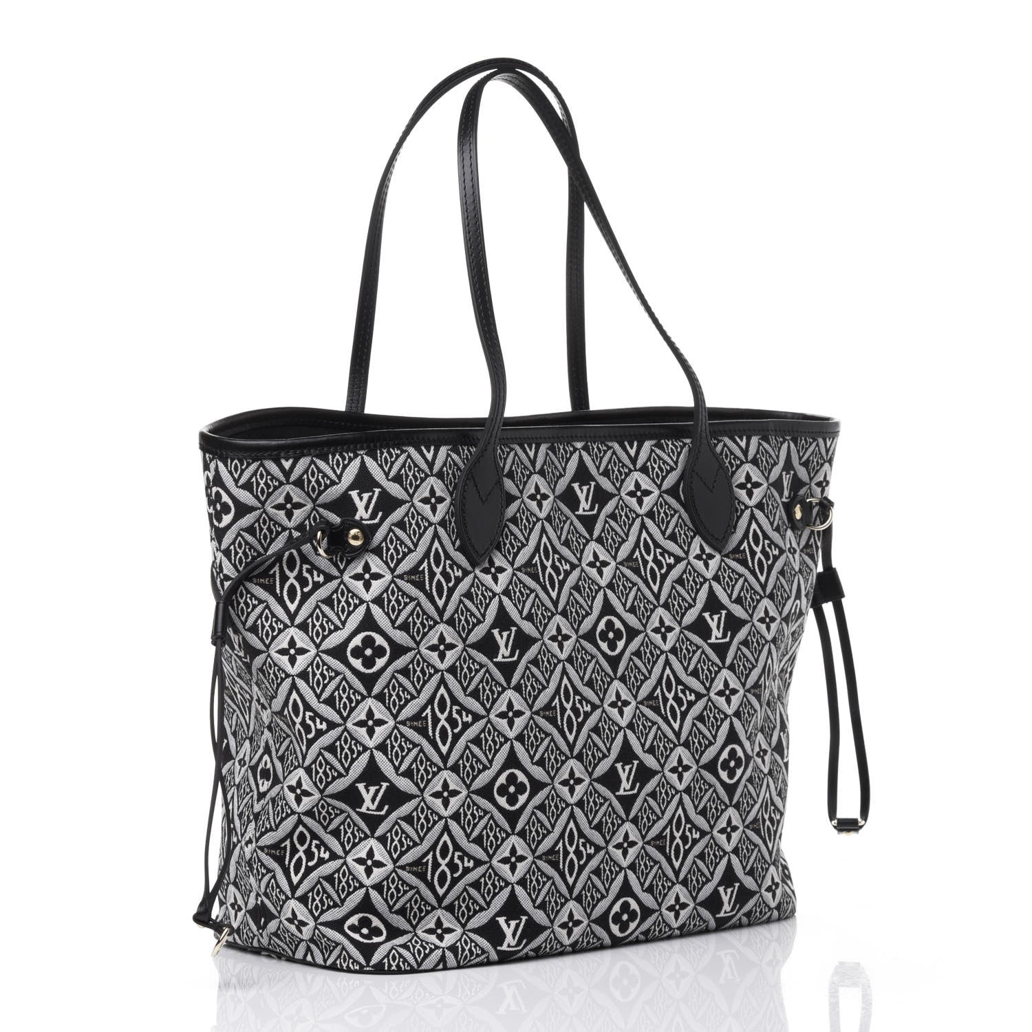 Louis Vuitton Jacquard Since 1854 Neverfull MM Grey 2 of 4