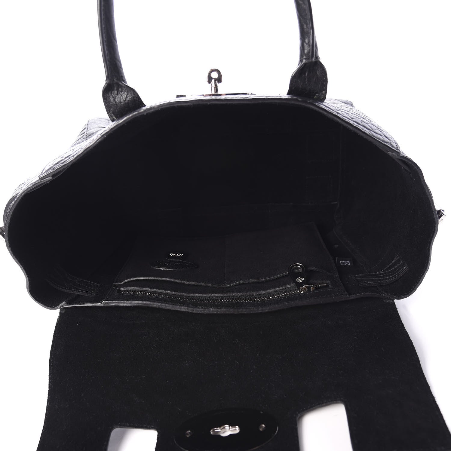 Mulberry Shrunken Calfskin Mini Bayswater Buckle Black 4 of 9