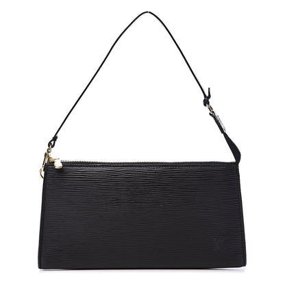 Louis Vuitton Epi Pochette Accessories 24 Black 1 of 11