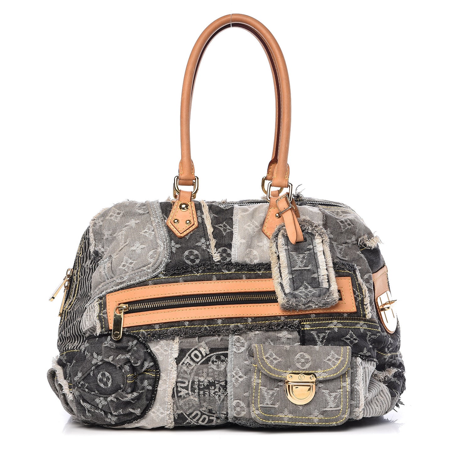 Denim Patchwork Bowly Black