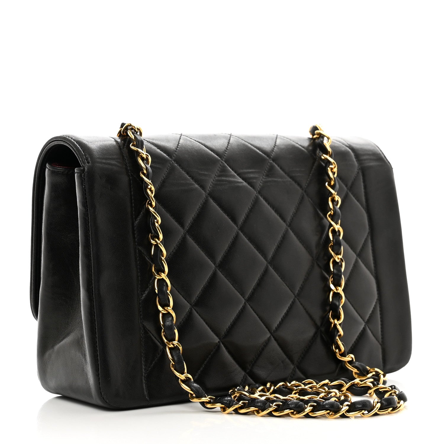Chanel Lambskin Quilted Medium Single Flap Black 3 of 10