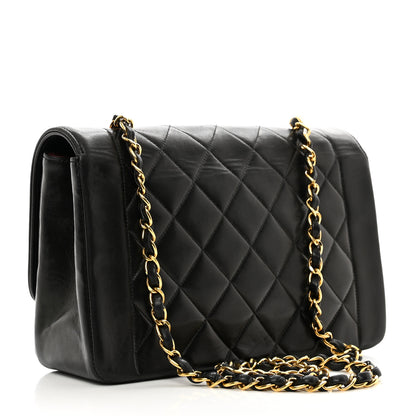 Chanel Lambskin Quilted Medium Single Flap Black 3 of 10