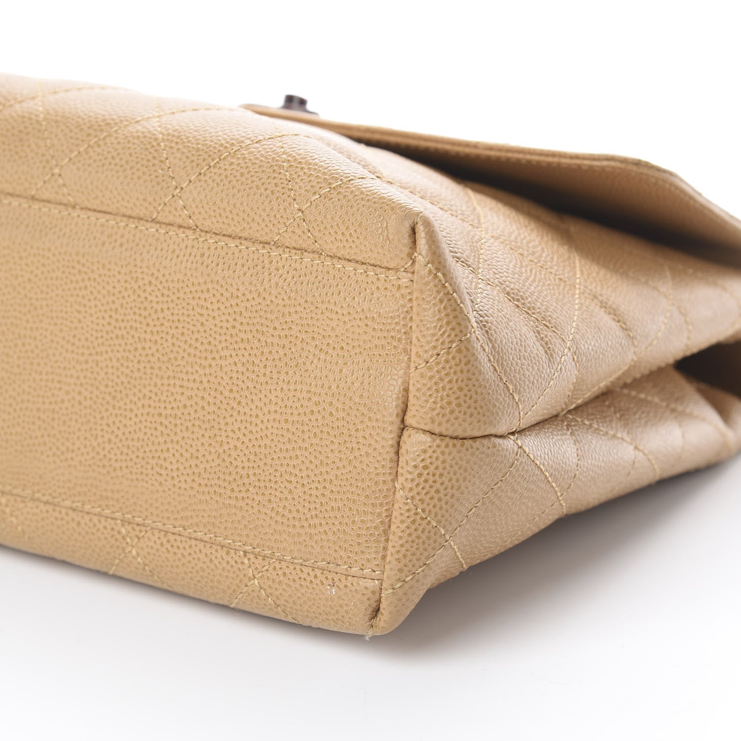 Chanel Caviar Quilted Jumbo Kelly Flap Beige 7 of 10