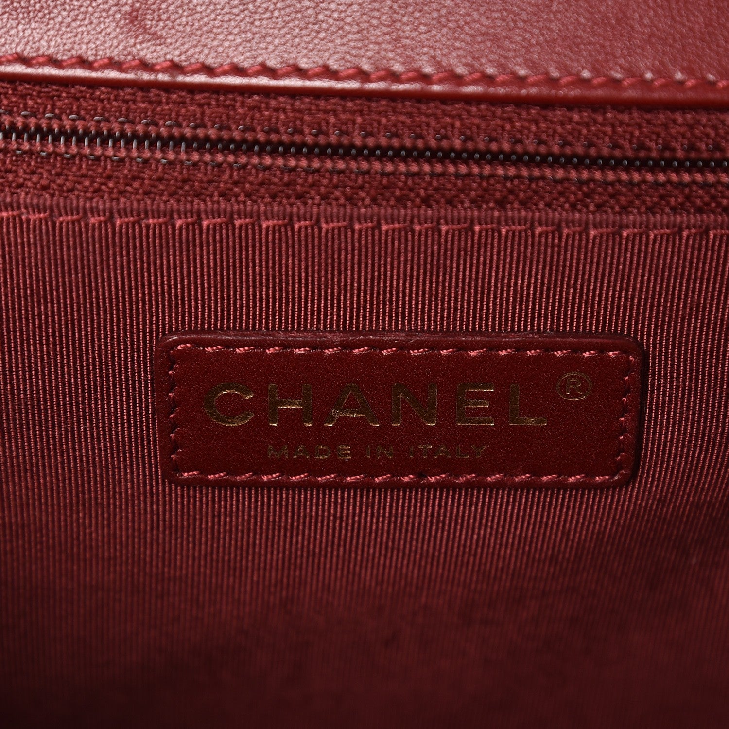 Chanel Lambskin Quilted Large Boy Flap Red 9 of 10