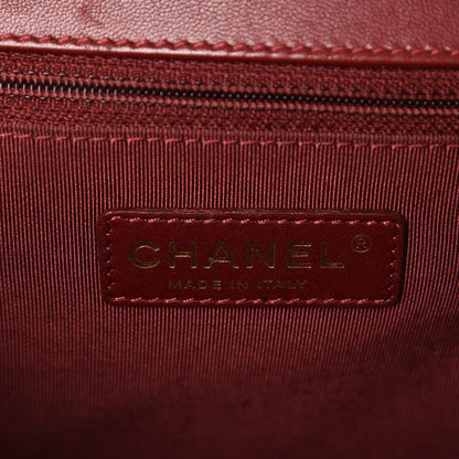 Chanel Lambskin Quilted Large Boy Flap Red 9 of 10