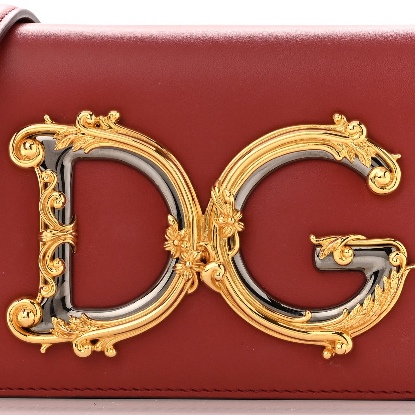 Nappa DG Girls Shoulder Bag Red