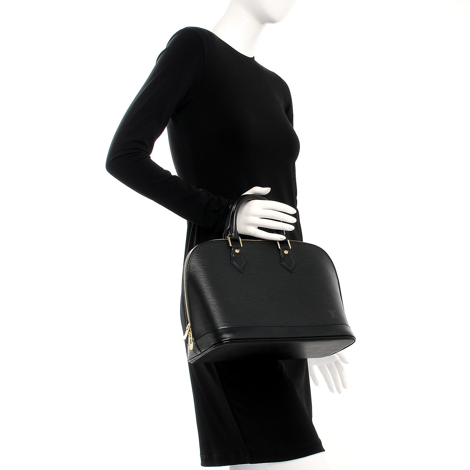 Louis Vuitton Epi Alma PM Black 2 of 7