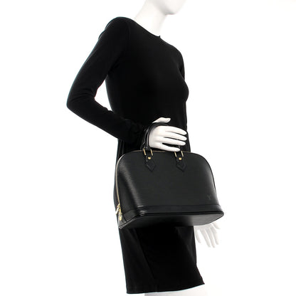 Louis Vuitton Epi Alma PM Black 2 of 7