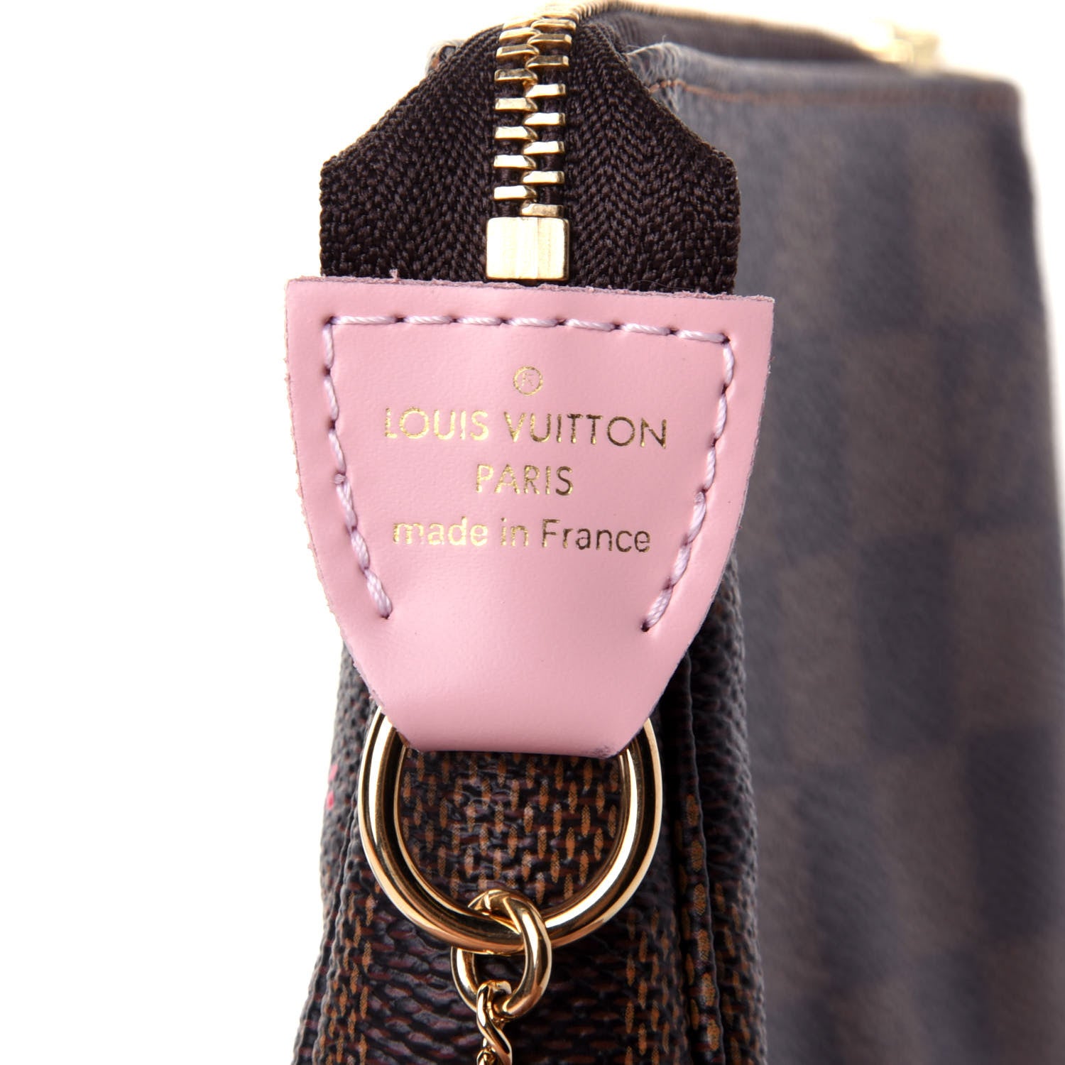 Louis Vuitton Damier Ebene 2020 Christmas Animation Big Wheel Mini Pochette Accessories Rose Ballerine 4 of 4