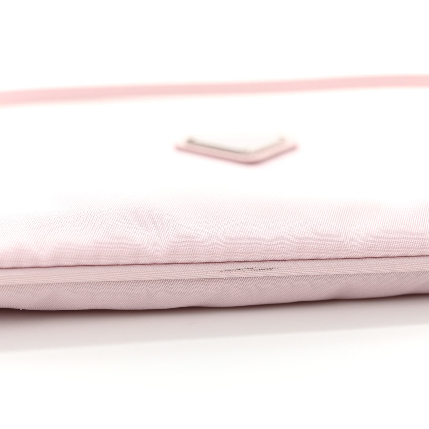 Re-Nylon Vela Saffiano Mini Pochette Bag Alabastro