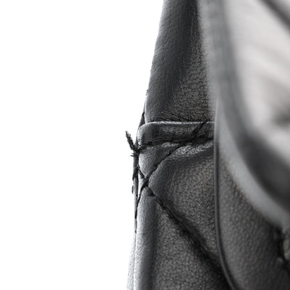 Chanel Lambskin Quilted Medium Double Flap Black 13 of 15