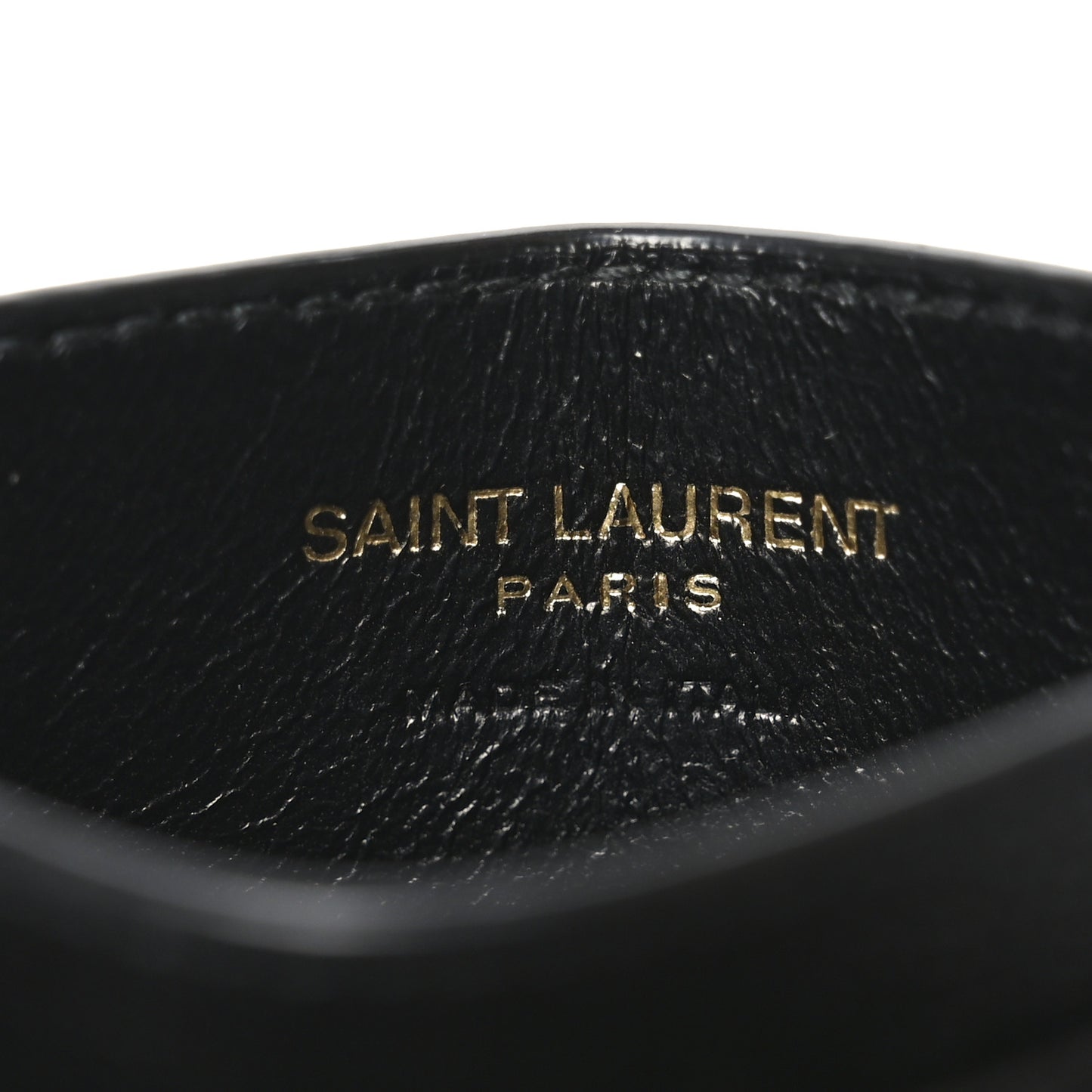 Grain De Poudre Matelasse Chevron Monogram Credit Card Case Black