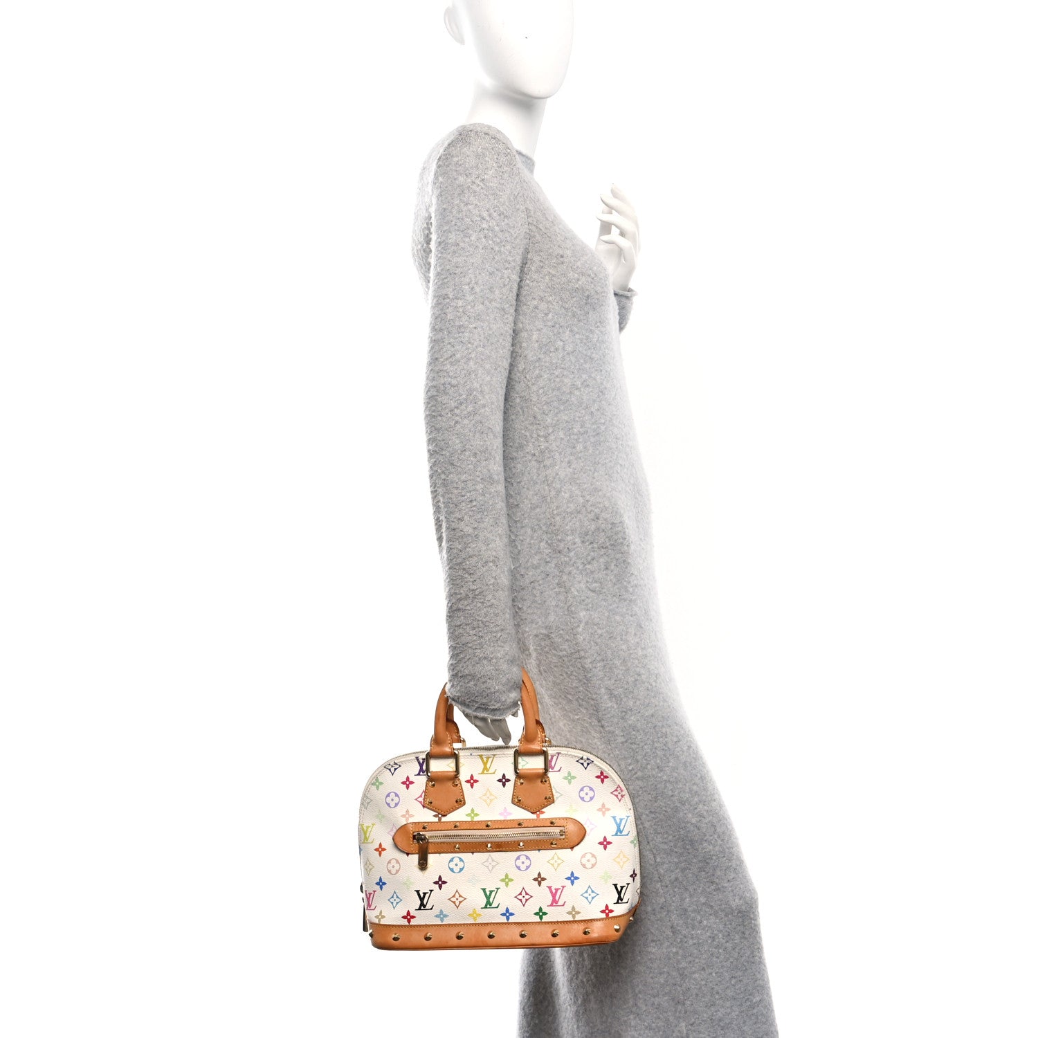 Louis Vuitton Monogram Multicolor Alma White 2 of 9