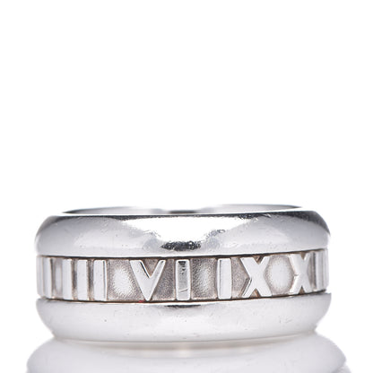 Tiffany Sterling Silver 10mm Atlas Band Ring 57 8 4 of 6
