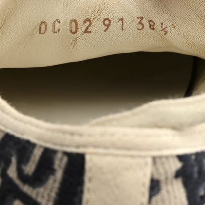 Christian Dior Canvas Oblique Walk 'N' Dior Low Top Sneakers 38.5 Deep Blue 9 of 10