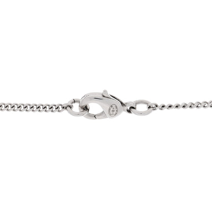 Chanel Crystal CC Drop Necklace Silver Black 3 of 3