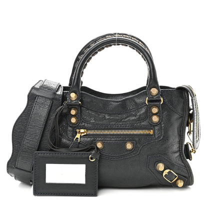 Balenciaga Agneau Giant 12 Gold Hardware Mini City Anthracite 1 of 21