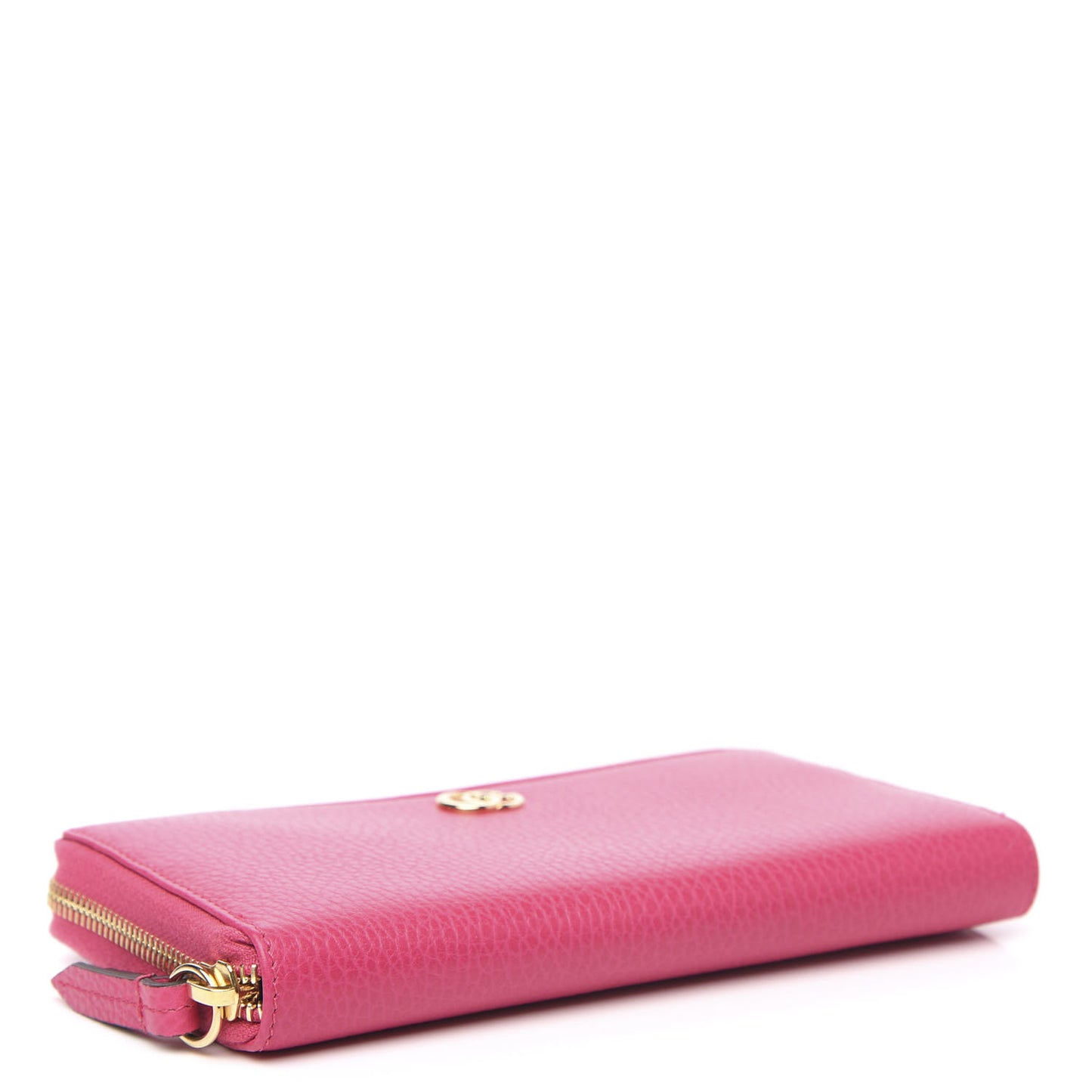 Dollar Calfskin GG Marmont Zip Around Wallet Box Pink