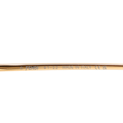 Fendi Acetate FF Butterfly Sunglasses FE40012U Gold Brown 5 of 7