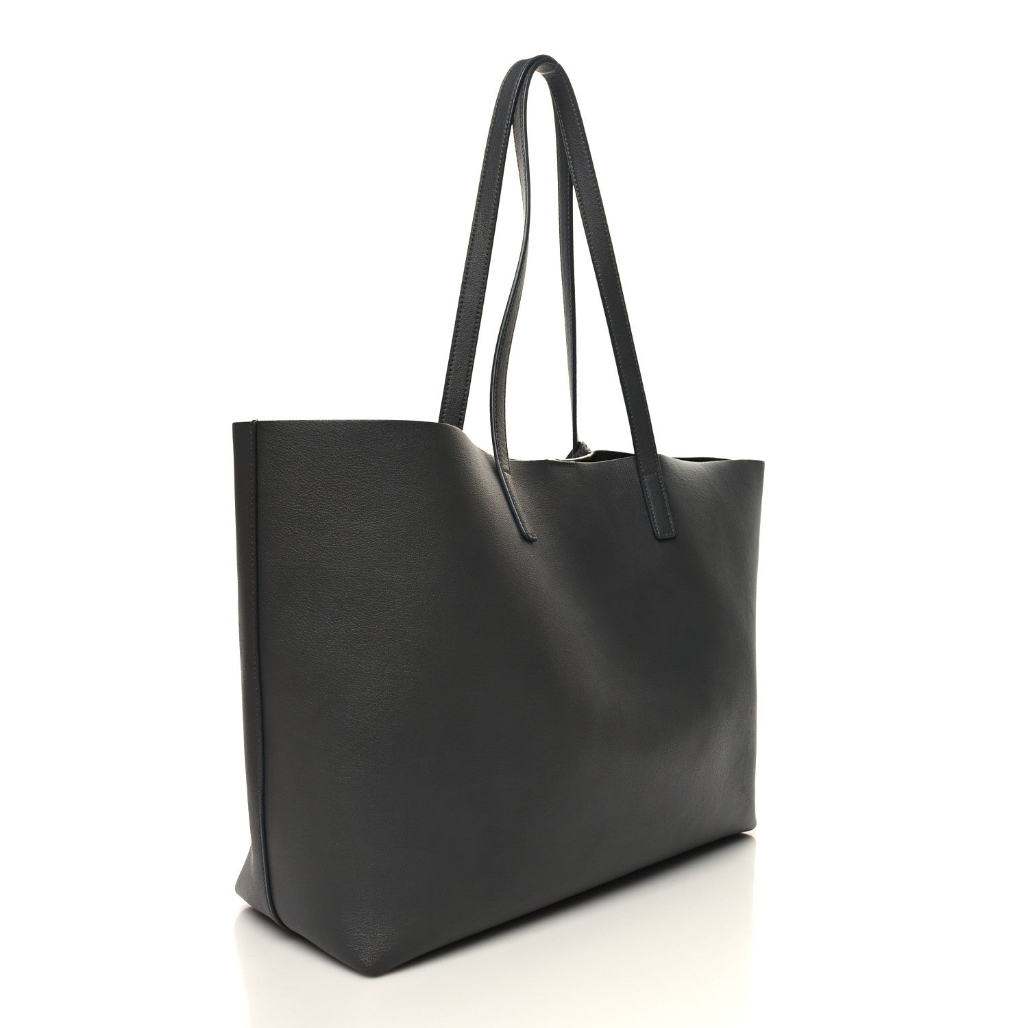 Saint Laurent Calfskin Large Shopping Tote Storm 4 of 13