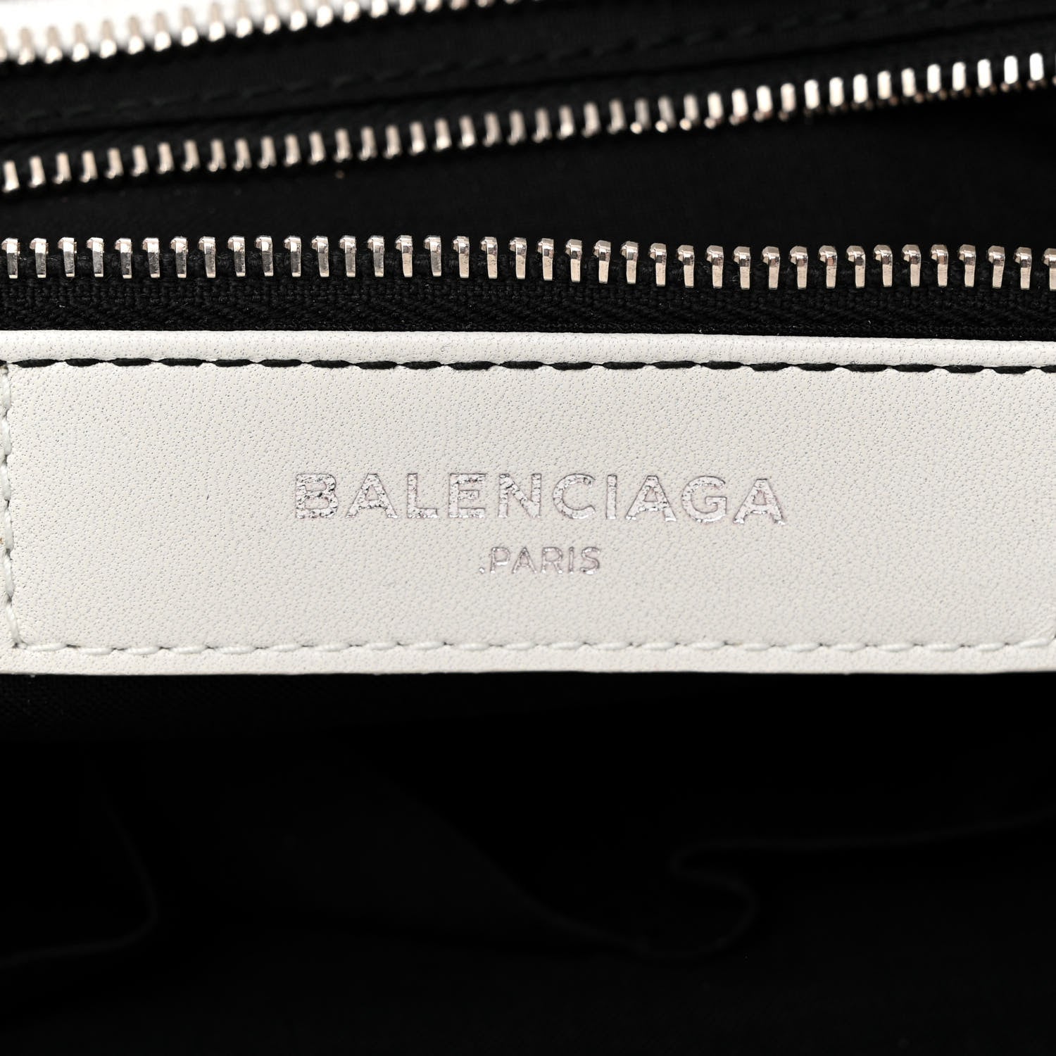 Balenciaga Chevre Silver Metallic Edge Hardware City White 6 of 12