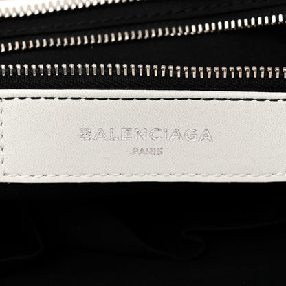 Balenciaga Chevre Silver Metallic Edge Hardware City White 6 of 12