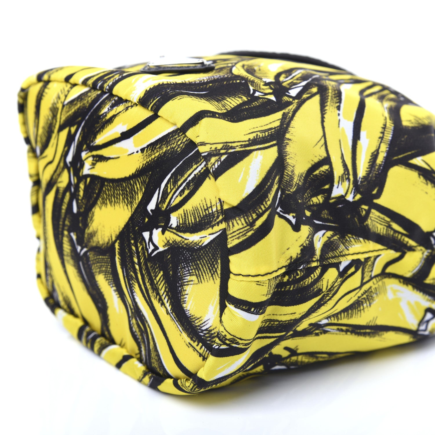 Prada Tessuto Nylon Banane Pouch Giallo 7 of 11