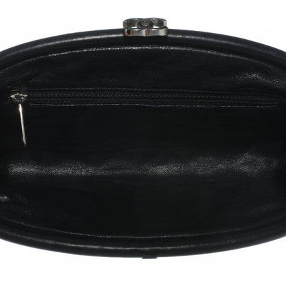 Chanel Satin Quilted Timeless Clutch Black 5 of 7
