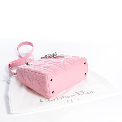Christian Dior Lambskin Cannage Mini Lady Dior Rose Clair 4 of 8